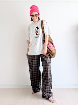 「アイテム（バッグ）」を使った、𝕪𝕦𝕚さん（レディース・155cm）の夏コーディネート