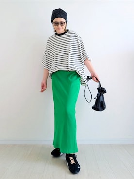 「notch.（ノッチ）のアイテム」を使った、𝕪𝕦𝕚さん（レディース・155cm）の春コーディネート