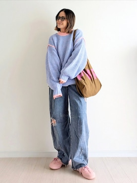 「adidas Originals（アディダスオリジナルス）のアイテム」を使った、𝕪𝕦𝕚さん（レディース・155cm）の秋コーディネート