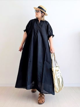 「アイテム（ワンピース/ドレス）」を使った、𝕪𝕦𝕚さん（レディース・155cm）の春コーディネート
