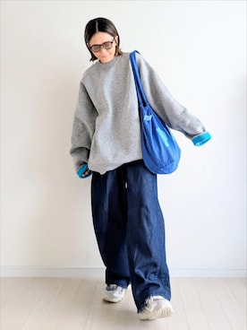 「アイテム（パンツ）」を使った、𝕪𝕦𝕚さん（レディース・155cm・40代）の秋コーディネート