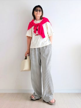 「notch.（ノッチ）のアイテム」を使った、𝕪𝕦𝕚さん（レディース・155cm）の夏コーディネート