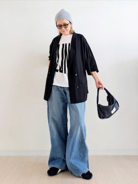 「FREAK'S STORE（フリークスストア）のアイテム」を使った、𝕪𝕦𝕚さん（レディース・155cm）の春コーディネート