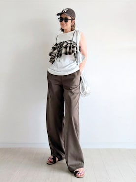 「CITEN（シテン）のアイテム」を使った、𝕪𝕦𝕚さん（レディース・155cm）の夏コーディネート