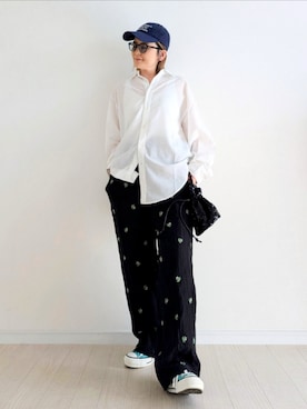 「notch.（ノッチ）のアイテム」を使った、𝕪𝕦𝕚さん（レディース・155cm）の春コーディネート