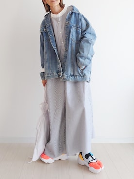 「アイテム（ワンピース/ドレス）」を使った、𝕪𝕦𝕚さん（レディース・155cm・40代）の春コーディネート