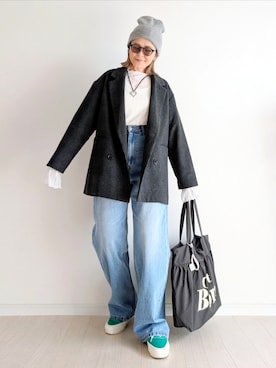 「reca（レカ）のアイテム」を使った、𝕪𝕦𝕚さん（レディース・155cm）の冬コーディネート