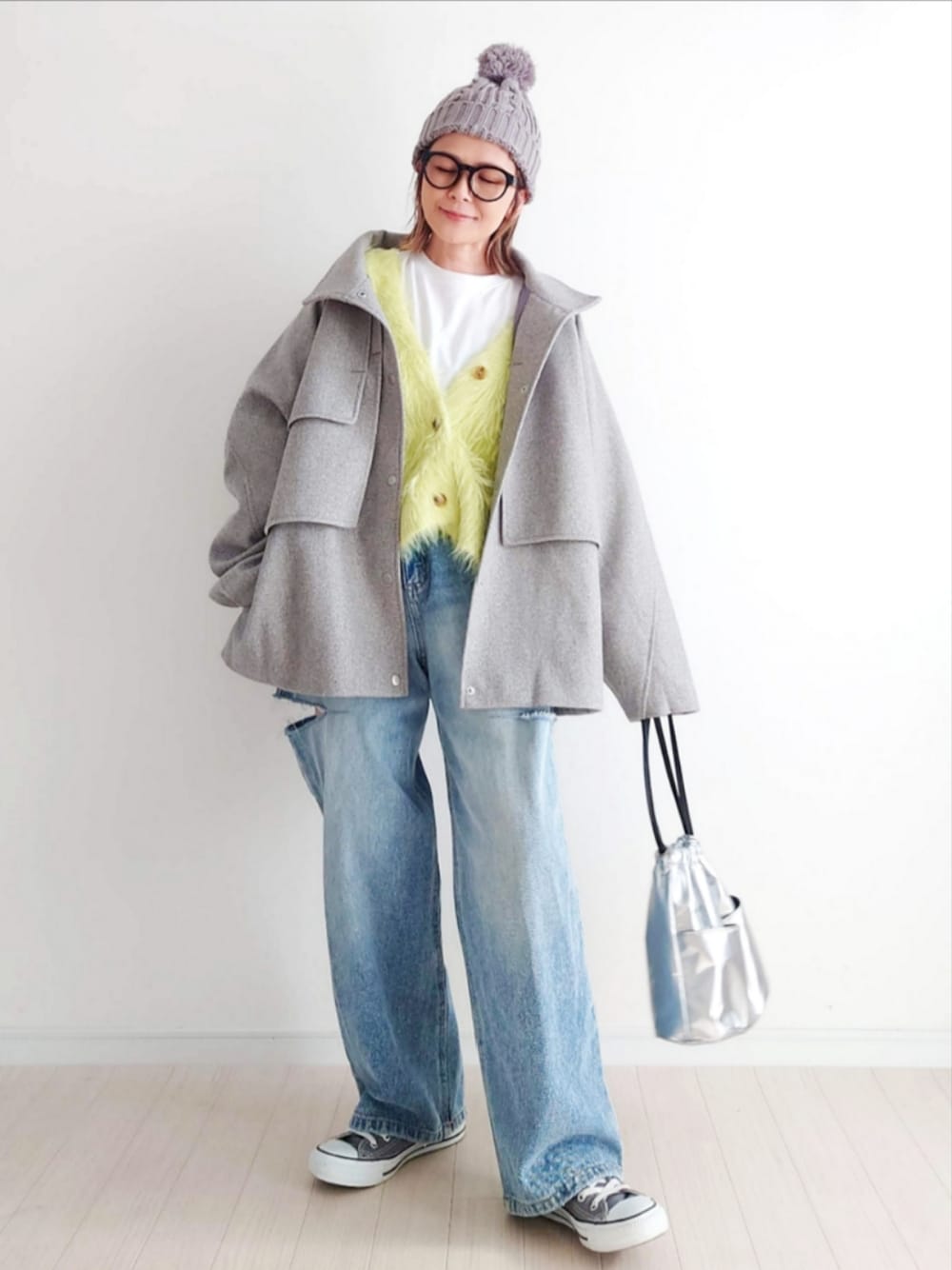 【Y u i 】 𝕪𝕦𝕚｜CORNERS by yuiのニット/セーターを使ったコーディネート - WEAR