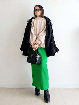 「アイテム（その他アウター）」を使った、𝕪𝕦𝕚さん（レディース・155cm）の秋コーディネート