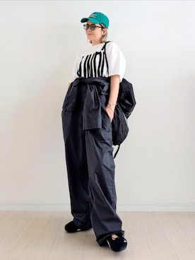 「THE NORTH FACE（ザノースフェイス）のアイテム」を使った、𝕪𝕦𝕚さん（レディース・155cm）の春コーディネート