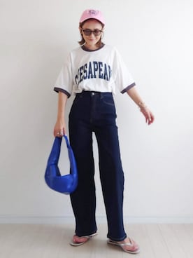 「nissen（ニッセン）のアイテム」を使った、𝕪𝕦𝕚さん（レディース・155cm・40代）の夏コーディネート