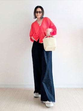 「notch.（ノッチ）のアイテム」を使った、𝕪𝕦𝕚さん（レディース・155cm）の春コーディネート