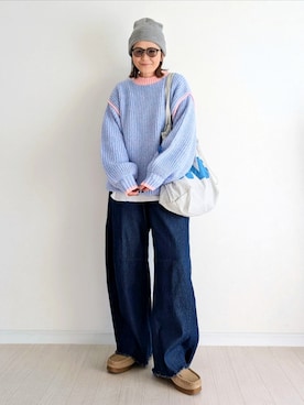 𝕪𝕦𝕚さん（骨格ウェーブ・レディース・155cm）の冬コーディネート