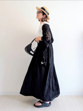 「アイテム（シューズ）」を使った、𝕪𝕦𝕚さん（レディース・155cm・40代）の夏コーディネート