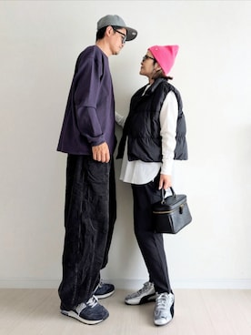 「アイテム（スニーカー）」を使った、𝕪𝕦𝕚さん（レディース・155cm・40代）の秋コーディネート