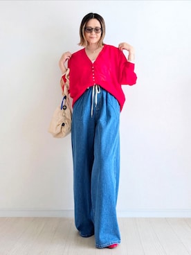 「Samansa Mos2（サマンサ モスモス）のアイテム」を使った、𝕪𝕦𝕚さん（レディース・155cm）の春コーディネート