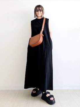 「notch.（ノッチ）のアイテム」を使った、𝕪𝕦𝕚さん（レディース・155cm）の夏コーディネート
