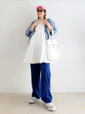 「CITEN（シテン）のアイテム」を使った、𝕪𝕦𝕚さん（レディース・155cm）の春コーディネート