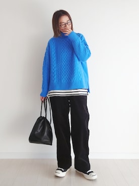 「CONVERSE（コンバース）のCONVERSE コンバース ジャック パーセル / JACK PURCEL（スニーカー）」を使った、𝕪𝕦𝕚さん（レディース・155cm）の秋コーディネート