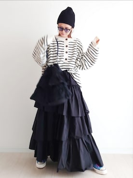 「Java（ジャバ）のアイテム」を使った、𝕪𝕦𝕚さん（レディース・155cm）の冬コーディネート