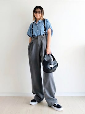 「notch.（ノッチ）のアイテム」を使った、𝕪𝕦𝕚さん（レディース・155cm）の夏コーディネート