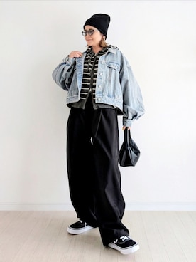 「PUBLUX（パブリュクス）のアイテム」を使った、𝕪𝕦𝕚さん（レディース・155cm）の秋コーディネート