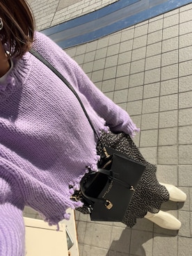 「MARC JACOBS（マークジェイコブス）のアイテム（トートバッグ）」を使った、mamena♪さん（レディース・163cm）の冬コーディネート