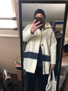 「POST O'ALLS（ポストオーバーオールズ）のアイテム（ジャケット/アウター）」を使った、massanさん（メンズ・188cm）の冬コーディネート