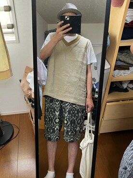 「Bailey（ベイリー）のアイテム」を使った、massanさん（メンズ・188cm）の夏コーディネート