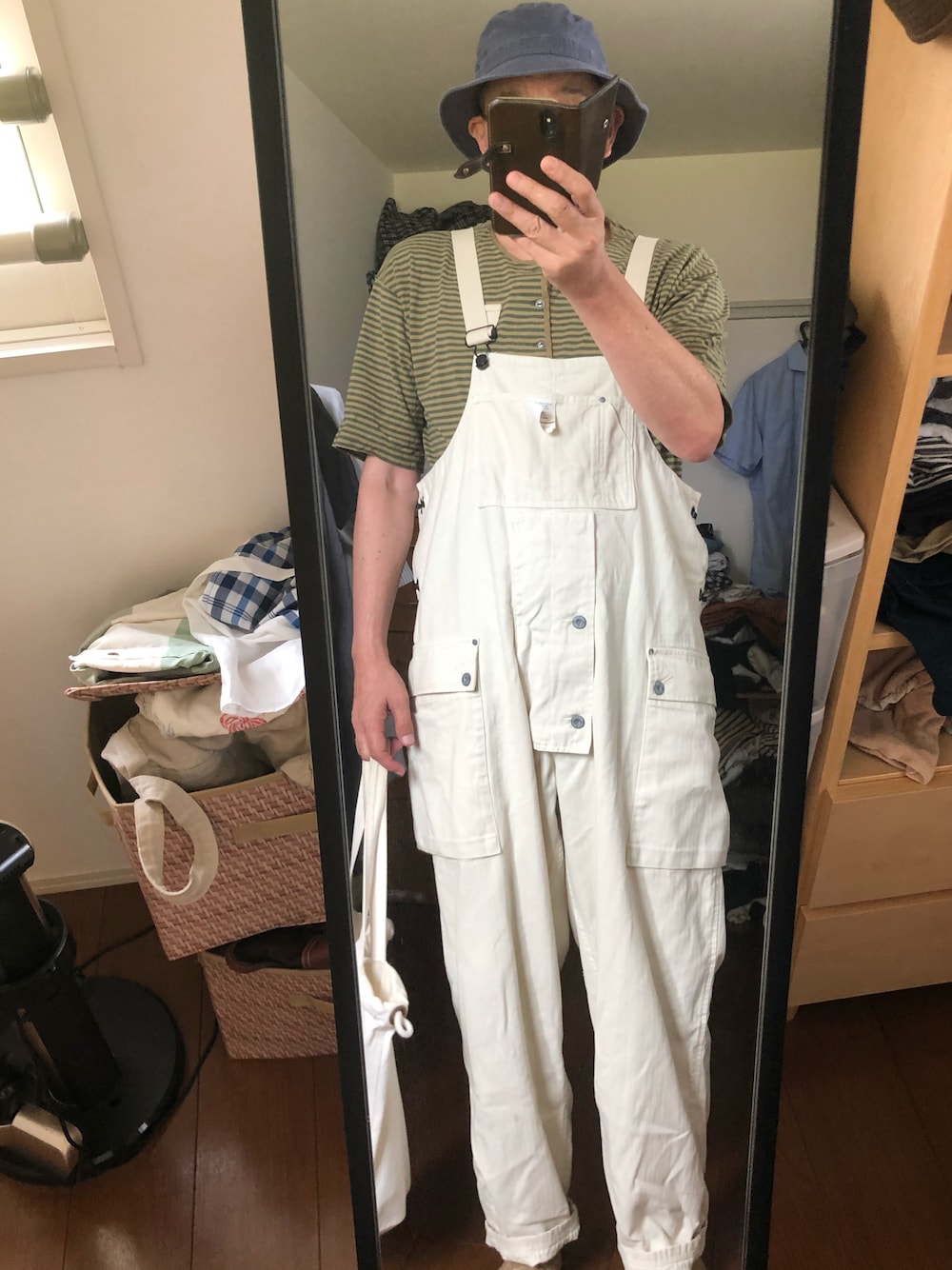 「nigelcabourn」｜「STETSONのアイテム（ハット、ブルー系）」を使った、massanさん（メンズ・188cm）の秋コーディネートの1枚目の写真