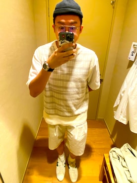 「COS（コス）のアイテム（ジャケット/アウター）」を使った、Chan CheeHongさん（メンズ・180cm）の春コーディネート