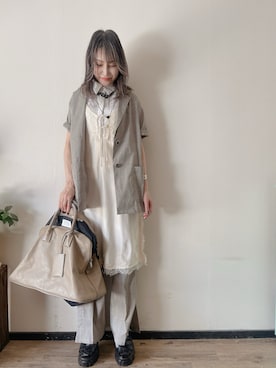 「loni（ロニ）のアイテム」を使った、saraさん（レディース・156cm）の春コーディネート