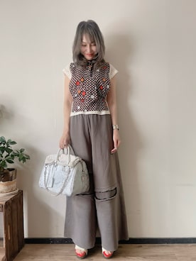 「loni（ロニ）のアイテム」を使った、saraさん（レディース・156cm）の夏コーディネート