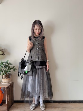 「ROSE BUD（ローズバッド）のアイテム」を使った、saraさん（レディース・156cm）の夏コーディネート