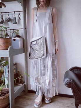 ワンピース シルバー系 を使った人気ファッションコーディネート Wear