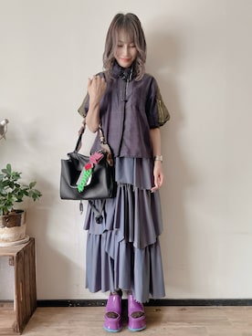 「アイテム（財布/小物）」を使った、saraさん（レディース・156cm）の秋コーディネート
