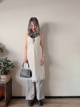 「PRADA（プラダ）のアイテム」を使った、saraさん（レディース・156cm）の夏コーディネート
