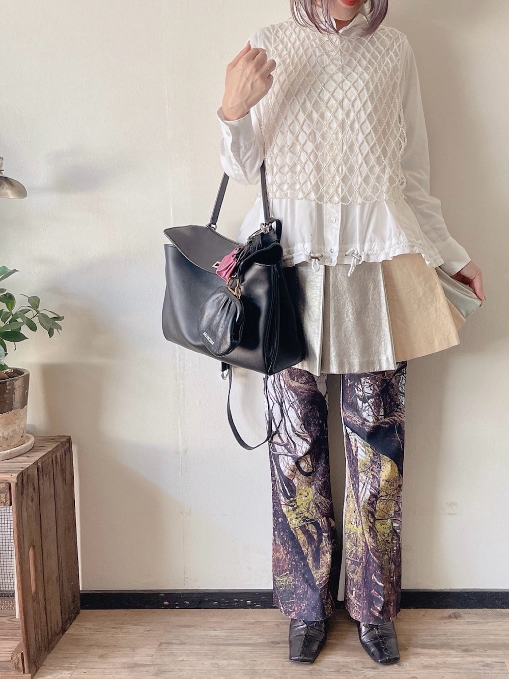 美品☆NON TOKYO リブフレアパンツ NON TOKYO（ノントーキョー）の「NON TOKYO/ノントーキョー/リブ