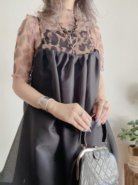 「TOGA(トーガ)のアイテム」を使った、saraさん(レディース・156cm)の夏コーディネート