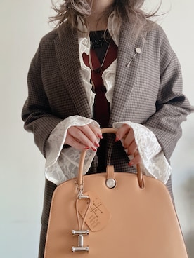 「Ameri（アメリ）のアイテム」を使った、saraさん（レディース・156cm）の冬コーディネート