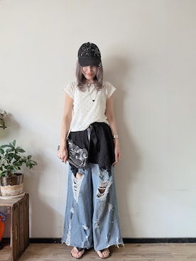 saraさん（レディース・156cm）の夏コーディネート