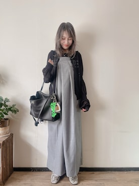 「アイテム（アクセサリー）」を使った、saraさん（レディース・156cm）の春コーディネート