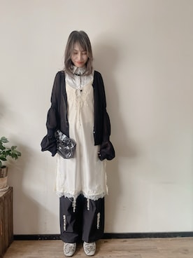 「mame（マメ）のアイテム」を使った、saraさん（レディース・156cm）の春コーディネート