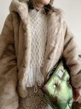 「Sacai（サカイ）のアイテム」を使った、saraさん（レディース・156cm）の冬コーディネート