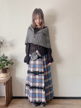 「chuclla（チュクラ）のアイテム」を使った、saraさん（レディース・156cm）の秋コーディネート