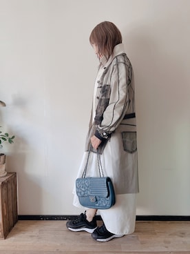 「ラメ」｜「アイテム（ブルゾン）」を使った、saraさん（レディース・156cm）の秋コーディネート