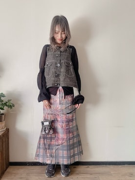 「HOKA（ホカ）のアイテム」を使った、saraさん（レディース・156cm）の春コーディネート