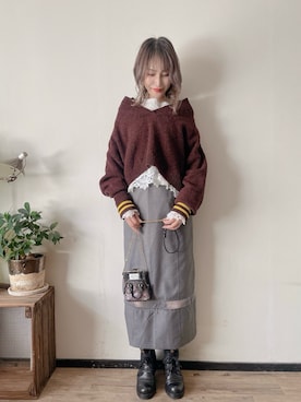 「chuclla（チュクラ）のアイテム」を使った、saraさん（レディース・156cm）の秋コーディネート