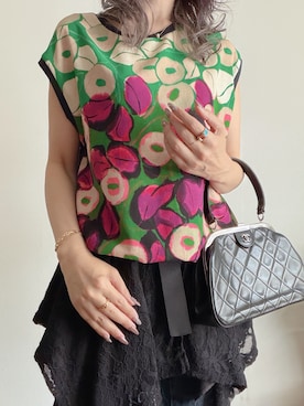 「PAGEBOY（ページボーイ）のアイテム」を使った、saraさん（レディース・156cm）の夏コーディネート