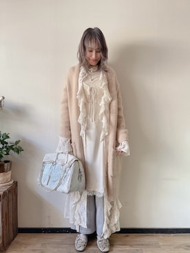 「Ameri（アメリ）のアイテム」を使った、saraさん（レディース・156cm）の冬コーディネート